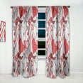 thumbnail image 2 of Designart 'Red Keys With Paris Eiffel Tower' Cityscapes Curtain Panel, 2 of 5