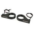 thumbnail image 3 of Luz LED de intermitente para motocicleta de 12V, lámpara intermitente Universal brillante resistente al agua para tubos de horquilla de 41mm, color negro, 3 of 5