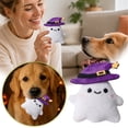 thumbnail image 6 of Halloween Pumpkin Squeaky Plush Dog Chew Toy, Soft Stuffed Teething Plaything, Lightweight Interactive Fetch Toy for Small Medium Large Puppies Cats Boredom Relief Halloween Party Supplies, 6 of 6