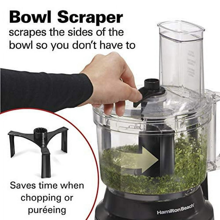  Hamilton Beach Food Processor & Vegetable Chopper for Slicing,  Shredding, Mincing, and Puree, 8 Cup, Black: Home & Kitchen