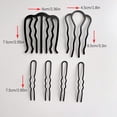 thumbnail image 3 of Herramientas de peinado para diseño de cabello rápido, accesorios, accesorios para cabello DIY, kit de herramientas de modelado de cabello, kit de peluquería, juego de 8 moños para peinar., 3 of 9