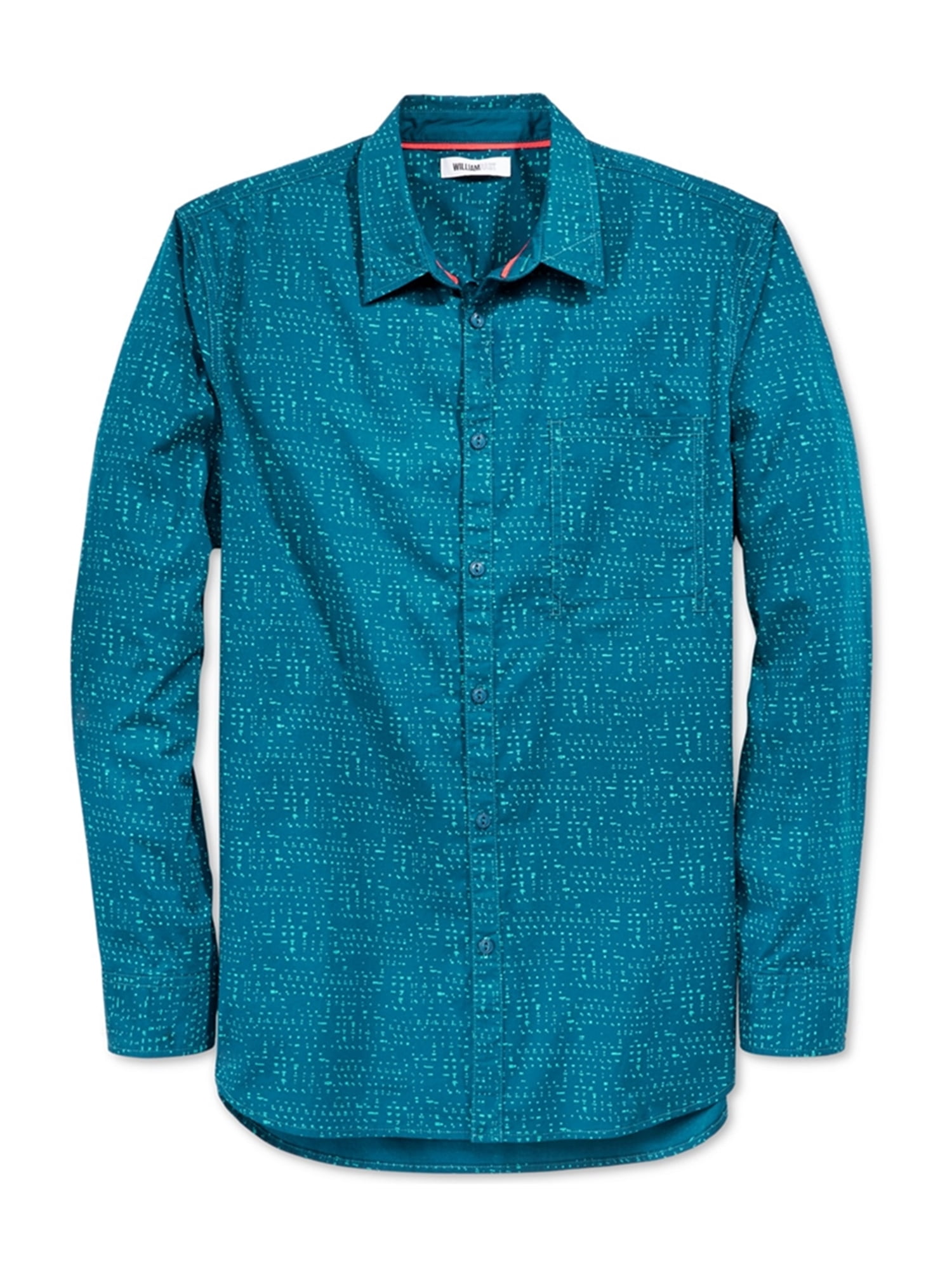 William Rast Mens Gage Woven Button Up Shirt blueopal L | Walmart Canada