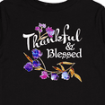 thumbnail image 4 of Inktastic Thankful and Blessed Inspirational Saying with Flowers Boys or Girls Long Sleeve Toddler T-Shirt, 4 of 5