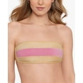 thumbnail image 2 of Salt + Cove Precious Metals Bandeau Bikini Top In Blush Pink - L, 2 of 3