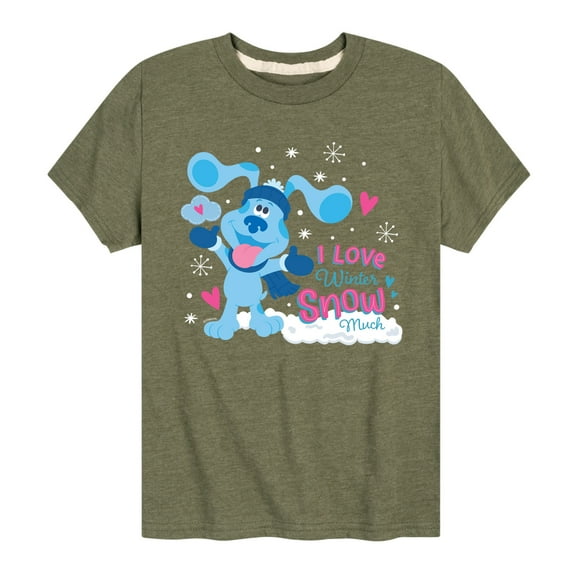 Blue's Clues & You! - I Love Winter Snow Much - Toddler And Youth Short Sleeve Graphic T-Shirt