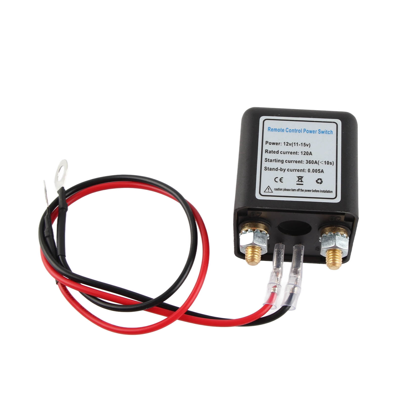 Car Car Battery Disconnect Switch Power Cut Off Kill Switch With Remote Control Copper Terminal For Automotive