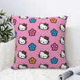 thumbnail image 6 of Hello Kitty Pillow Cover, Square Throw Pillow Cases For Couch Sofa Bed Living Room,Home Decorative, 22"X22", 6 of 9