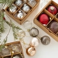thumbnail image 4 of Set/6pcs Christmas Bauble,Glass Balls Ornaments Perfect for Tree Decoration Beautiful Hangers Decors Eye-catching Accent, 4 of 8