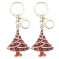 thumbnail image 1 of 2Pcs Christmas Tree Keychain Portable Cute Fashionable Pendant Ornaments Holiday DecorationRed, 1 of 10