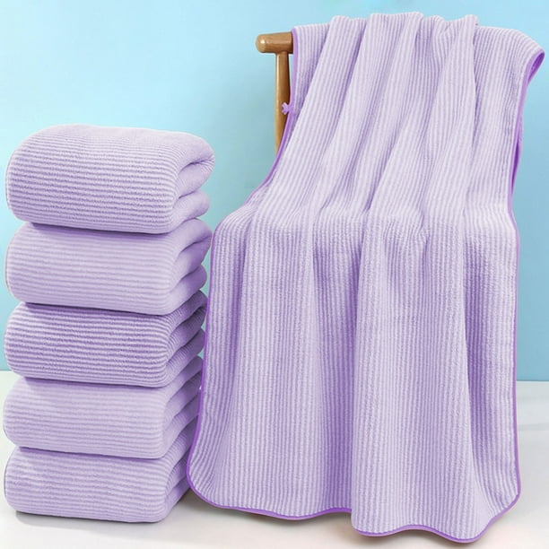 Toalla de Baño de Terciopelo para Adultos | Extra Grande (70 X 140 Cm) | Superabsorbente y de Secado Rápido | Tejido Polar Suave y Grueso | Toalla de Baño y Playa con Asa para Colgar | 1 Toalla