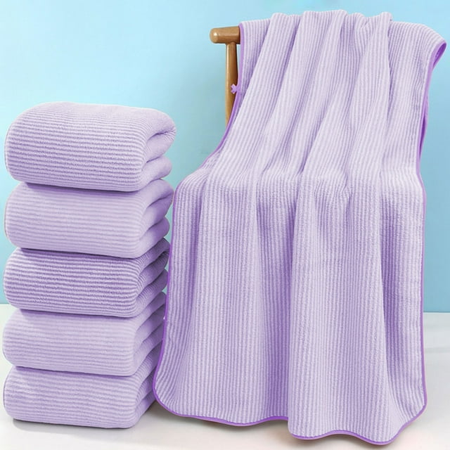 Velvet Bath Towel for Adults - Thickened, Ultra-Absorbent, Quick-Drying Cotton Washcloth | Large 27.5x55.1 Inch | Water Absorbent, Soft, Durable, Multi-Color | Convenient Hang Loop