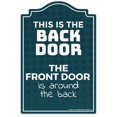 thumbnail image 1 of SignMission P-812 Back Door 12 x 8 Po Porte Arrière Signe de Nouveauté, 1 of 10