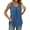 Blue, variant on MOSHU Summer Tank Tops for Women V-neck Sleeveless Shirts Pleated Front Tops