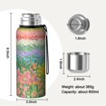 thumbnail image 7 of 20 Oz Pioneer Flower Coffee Tumbler Double Wall Insulated Stainless Steel Water Bottle | Metal Reusable Thermoses Flask with Cup Cap | Leak & Sweat Proof with Anti-Dust Lid, 7 of 7