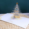 thumbnail image 6 of 3D Christmas Cards, Pop Up Christmas Greeting Thank You Card for Kids, Mom and Dad Feature Christmas Tree, Santa Claus, Reindeer Christmas Popup Card Gift for Xmas, 6 of 8