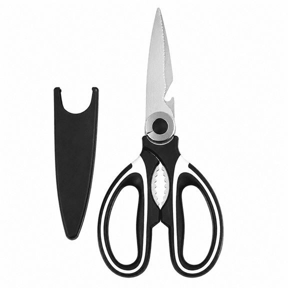 Kitchen Shears Heavy Duty Stainless Steel Multipurpose Kitchen Scissors with Protective Cover, Dishwasher Safe