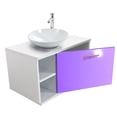 thumbnail image 1 of Gabinete Baño Moderno Monomando Ovalin Ensamblado Morado, 1 of 8