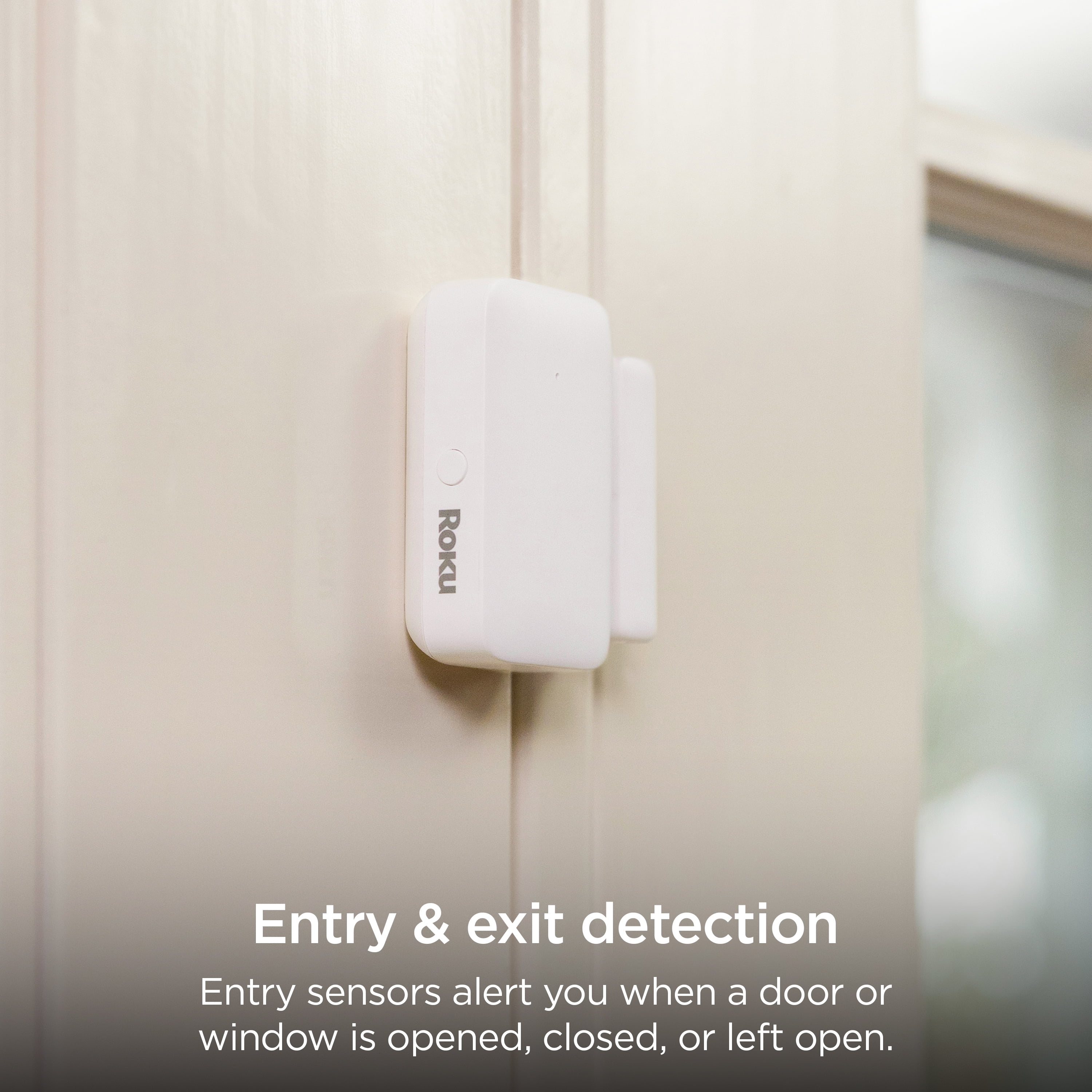Roku Smart Home 5-Piece Home Monitoring System Bundle Wi-Fi-Enabled Indoor Battery-Powered with Free Self-Monitoring