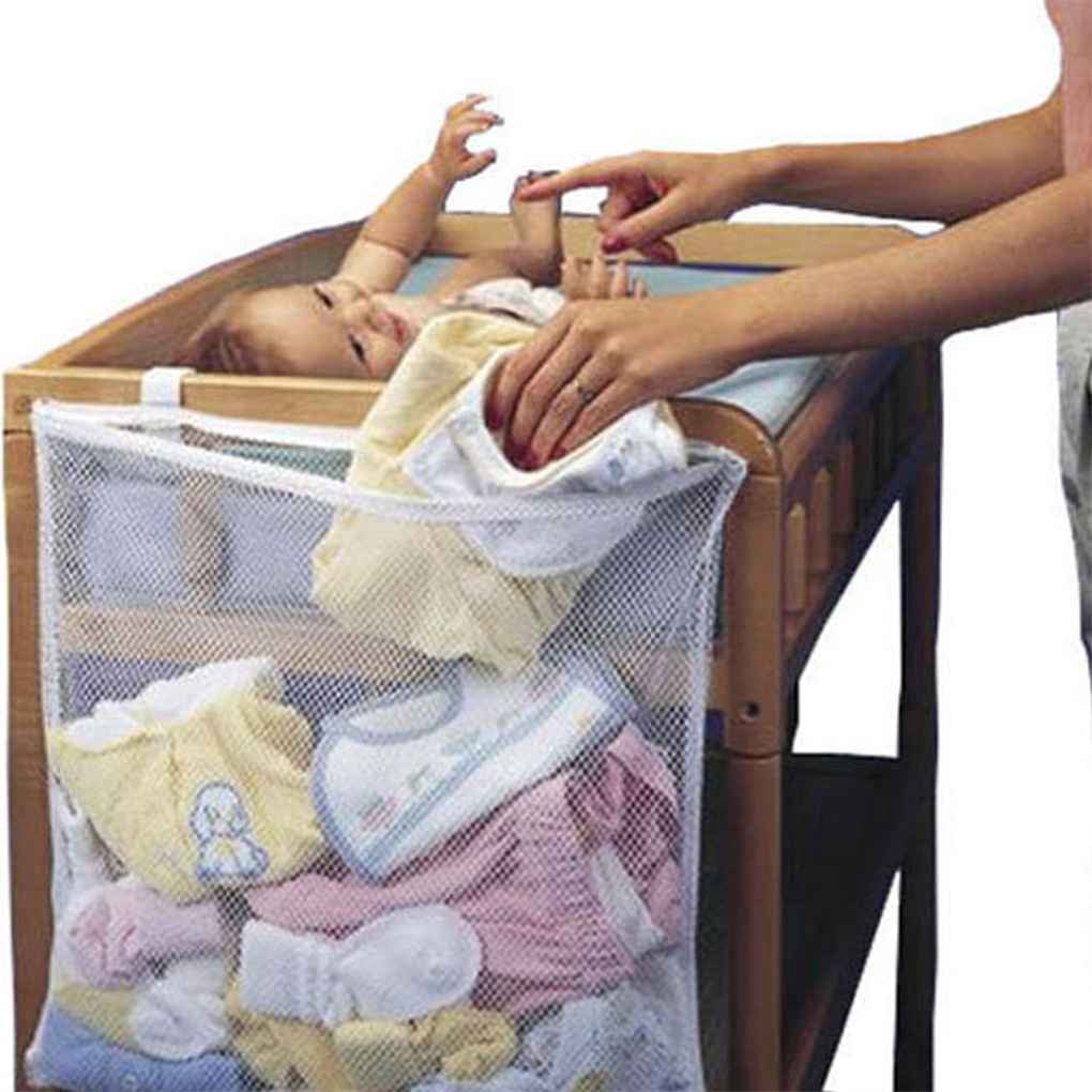 Crib mesh bag designed with fine mesh stiffness,diaper and more types of it...