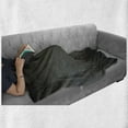 thumbnail image 6 of Ombre Soft Flannel Fleece Blanket, Dark Fumes and Black Smoke Car Related Elements Inspired Modern Design, Cozy Plush for Indoor and Outdoor Use, 50" x 60", Charcoal Grey and White, by Ambesonne, 6 of 6