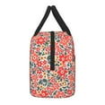 thumbnail image 4 of Logiee Small Coral Red Flowers Print Lunch Bag for Women & Men,Adult Insulated Lunch Box,Food Lunch Containers,Reusable High Capacity Lunch Tote Bags for Work, Travel, Outdoor, 4 of 9
