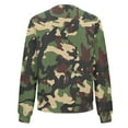 thumbnail image 5 of GXIPO Camo Jacket for Women, Women's Winter Bomber Jacket Long Sleeve Stand Collar Zipper Outwear with Pockets Mint Green S, 5 of 5