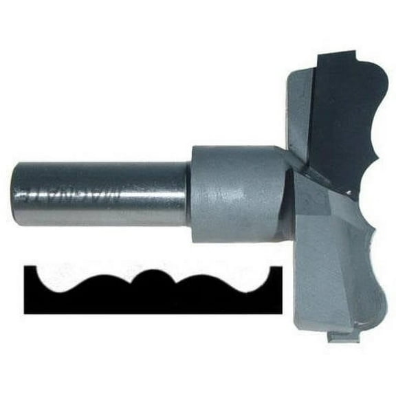 Magnate 8016 Rosette Carbide Tipped Cutter — 2-1/8" Cutting Diameter; 1/2" Shank Diameter; 3/4" Cutting Height; 1-1/2" Shank Length; 2 Flute