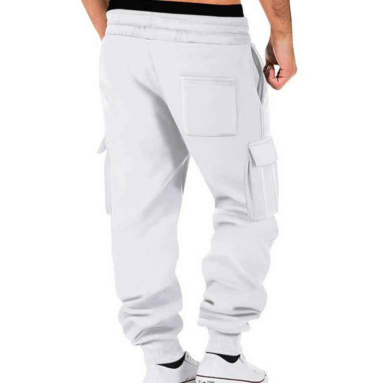 Shein Mens Joggers Joggers With Adjustable Ankle Mens Multi-Pocket