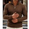 thumbnail image 4 of Gamivast Men's 1/4 Zip Sweaters Long Sleeve Slim Fit Pullover Knitted Mock Neck Tops Lightweight Warm Jumper Business Casual Work Fall Winter Fashion, 4 of 7
