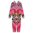 thumbnail image 3 of The Powerpuff Girls Women Men Pajamas Zipper Onesie Jumpsuit Hooded One Piece Sleepwear, 3 of 8