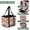 Cute Little Rabbit, variant on Collapsible Car Trunk Organizer with Handles 600D Oxford for Car Kitchen and Home Storage, Easter Eggs and Birds 13× 10.2×10.8inch