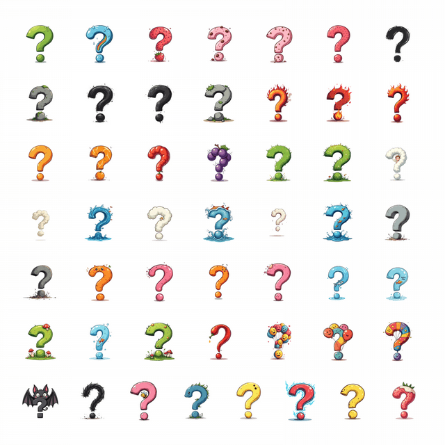50pcs Question Mark Bird Flora Stickers Cute Plant Animal Holiday Stationery Kids DIY Water Bottle Laptop Journal Scrapbook