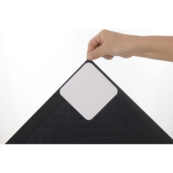 4 Pcs Non Slip Rug Pads, Gripper for Rug for Hardwood Floors, Tile, Wood Under Rug Carpet Tape Stickers, Reusable, Washable Adhesive Stickers (2mm)