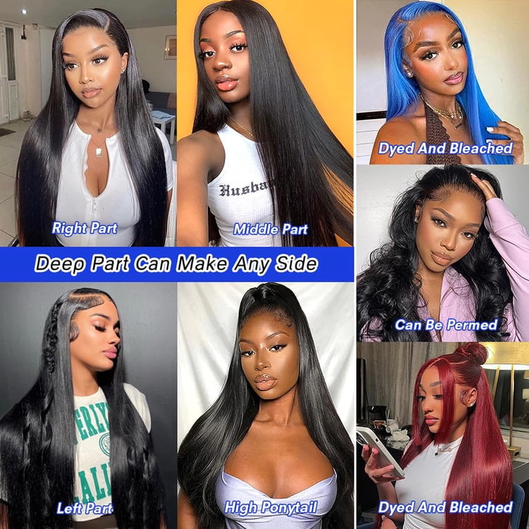 13x6 HD Transparent Lace Front Wig 20 Inch 180% Density Glueless Human Hair Amazon.com : HD Transparent Lace Front Wigs Human Hair 180  main image 3