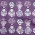 thumbnail image 1 of oneOone Cotton Jersey Purple Fabric Sea Shells Ocean Diy Clothing Quilting Fabric Print Fabric By Yard 58 Inch Wide, 1 of 4