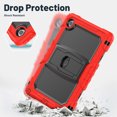 thumbnail image 4 of FJLBDE Case for Lenovo Tab 10.1 inch 2025 Release (TB-311FU/TB-311XU), Rugged Shockproof Tablet Cases Cover with Kickstand Shoulder Strap, Red, 4 of 7