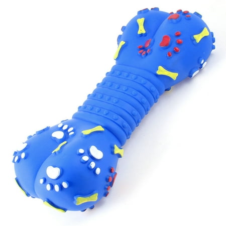 Pet Dog Puppy Paw Pattern Bone Shape Green Vinyl Rubber