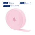 thumbnail image 2 of Uxcell Polypropylene Webbing Strap 1" 10 Yards Pink White Strapping Band, 2 of 5