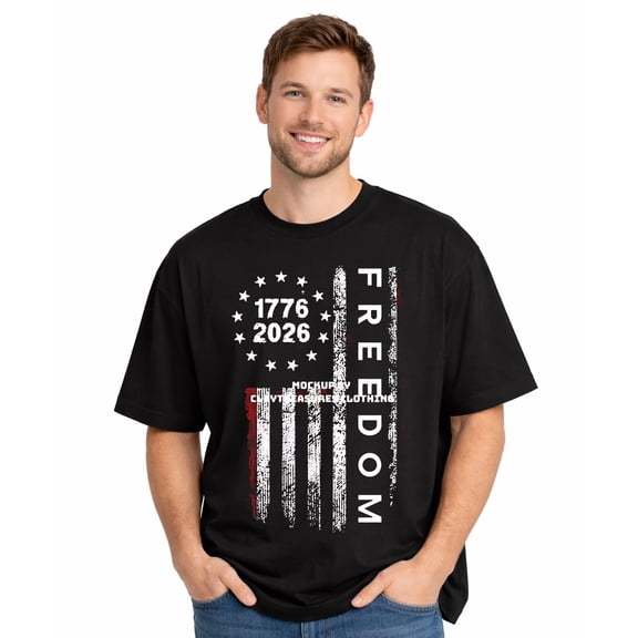 usa 250 eagle flag Patriotic American 250th Anniversary Commemorative T-shirt 1776–2026 Adult T-shirt, Soft Pure Cotton Short Sleeve Independence Day Graphic T-shirt