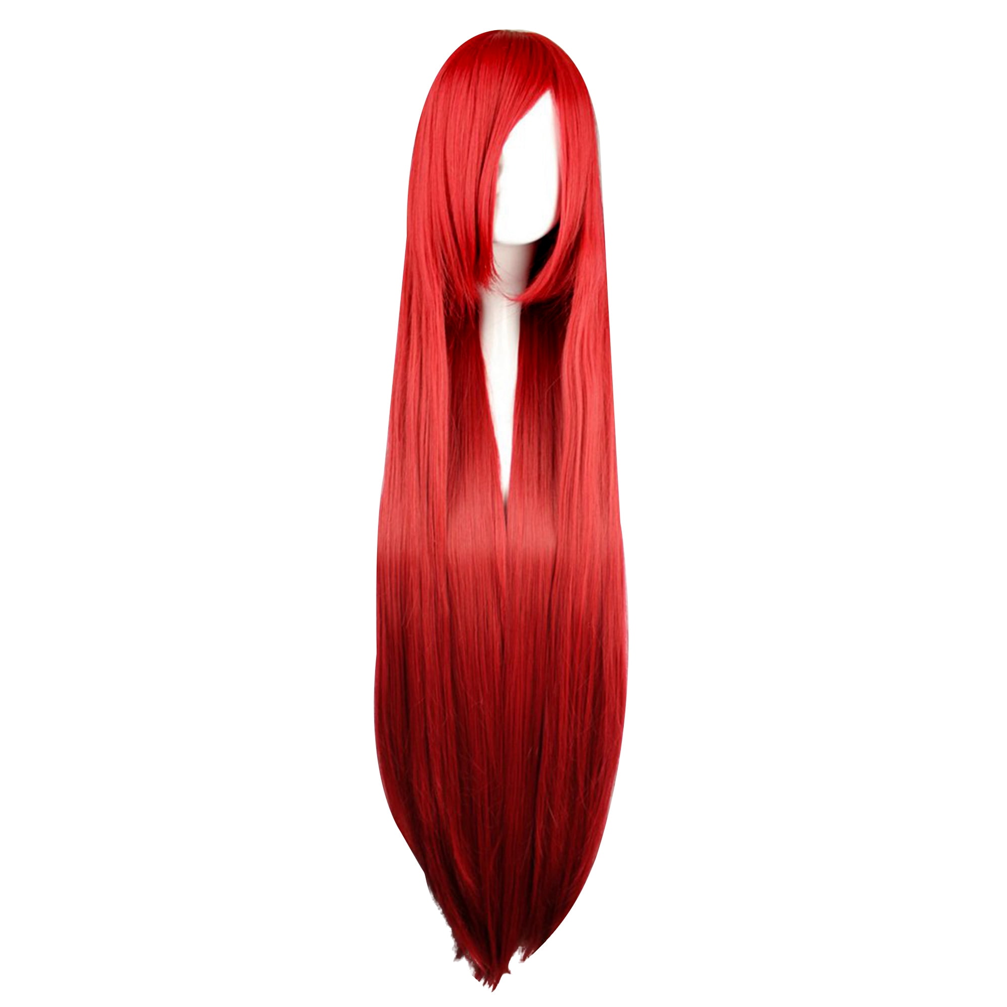 Unique Bargains Human Hair Wigs for Women with Wig Cap Long Hair 39