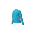 thumbnail image 3 of Speedo Girl's UV Protection Printed Splice UV Protection Swim Shirt Long Sleeve Rashguard - Arctic Glass, Size XL, 3 of 4