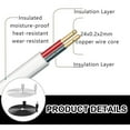 thumbnail image 6 of Power Supply Cable 10.0ft Extension Cable Intelligent Extension Cord for Home And Office Enduring, 6 of 9