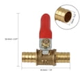 thumbnail image 2 of Trailer Truck Brass Ball Valve 180 Degree Operation Handle 1/8" NPT Male x 1/8'' NPT Male Hose Tail Pipe Fitting 3 Pcs, 2 of 6