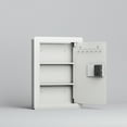 thumbnail image 3 of Tcbosik 16" Wall Digital Safe, Flat Hidden Wall Mount Safe with Adjustable Shelves, Heavy Duty Small Safe for Documents Money Valuables, Off White, 3 of 10