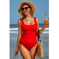 thumbnail image 3 of ALove Square Collar One Piece Swimsuit Women Bathing Suit Sexy Monokini Swimwear S-XL, 3 of 7