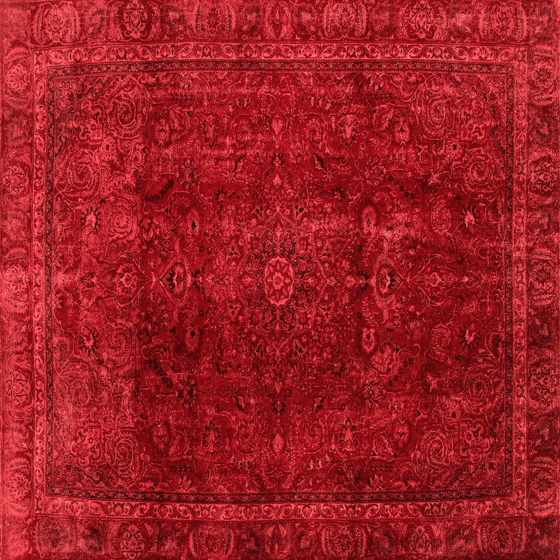 Ruby Red Area Rugs Ahgly Company Machine Washable Indoor Square Abstract Red Modern Area ...