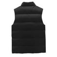thumbnail image 4 of Sunisery Men Puffer Vest Stand Collar Quilted Waistcoat Fall Winter Casual Outdoor Sleeveless Padded Jacket Coat L-6XL, 4 of 9