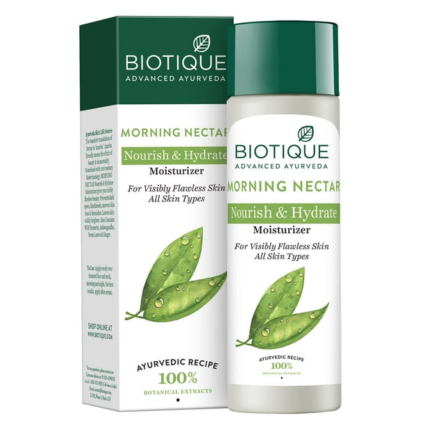 Hidratante Biotique Morning Nectar 190 ml con miel y algas