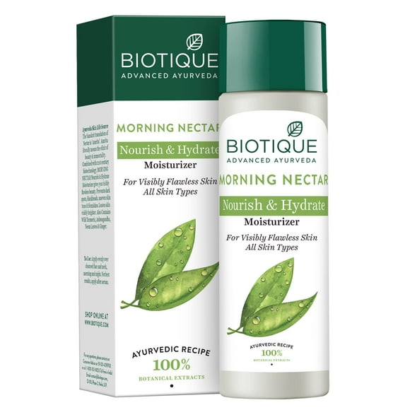 Hidratante Biotique Morning Nectar 190 ml con miel y algas