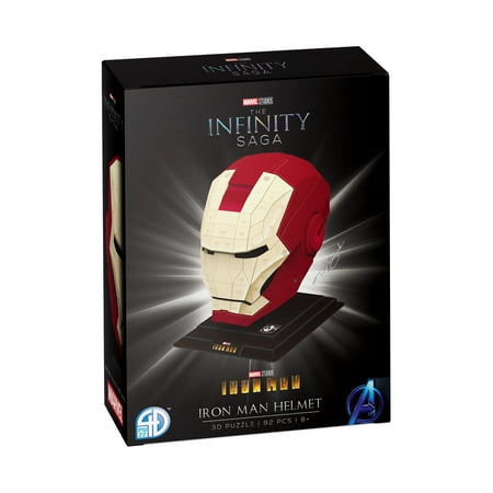 UPC: 0714832510315 | 4D Cityscape Marvel The Infinity Saga – Iron Man Helmet 3D Puzzle: 92 Pcs
